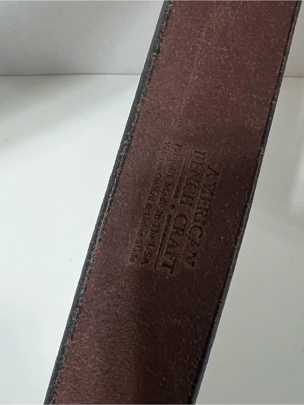 American Bench Craft 100% Leather Brown Western Men’s Belt